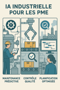 Les 3 domaines de l'IA industrielle pour une PME : maintenance prédictive, contrôle qualité, planification dynamique