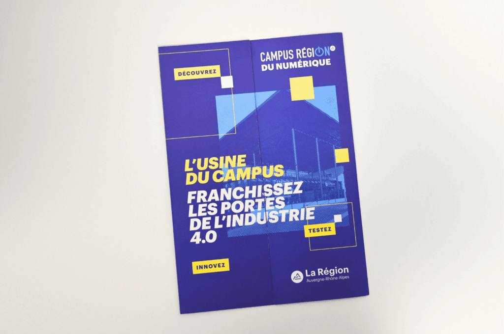 visuel de la plaquette de présentation de l'Usine du Campus