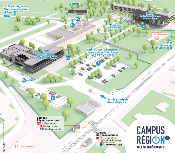 Plan du Campus Région du numérique