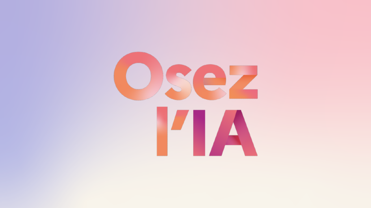 Visuel avec logo "Osez l'IA"