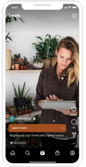 Un Reel sur Instagram