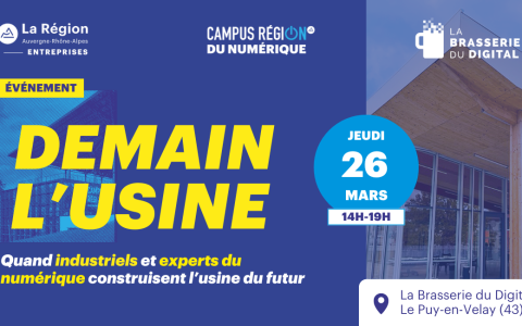visuel de l'événement Demain l'Usine à La Brasserie du Digital