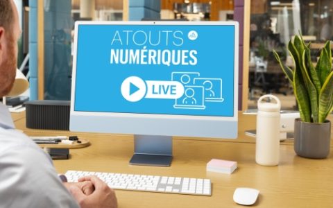 visuel d'illustration présentant les webinaires atouts numériques produits par l'ENE